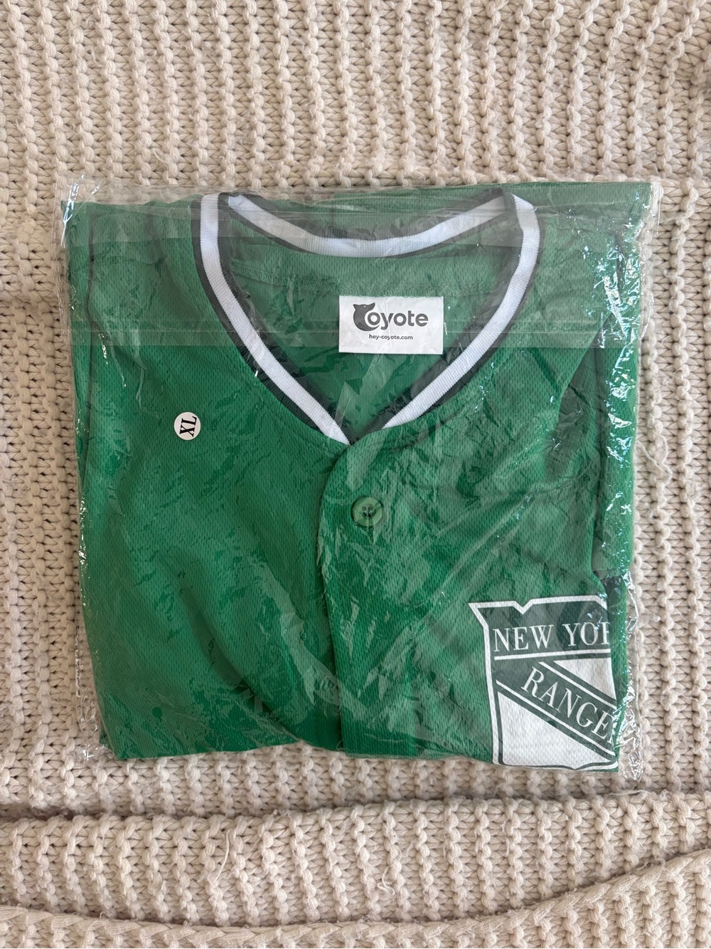 NY Rangers St Patrick’s Day Jersey